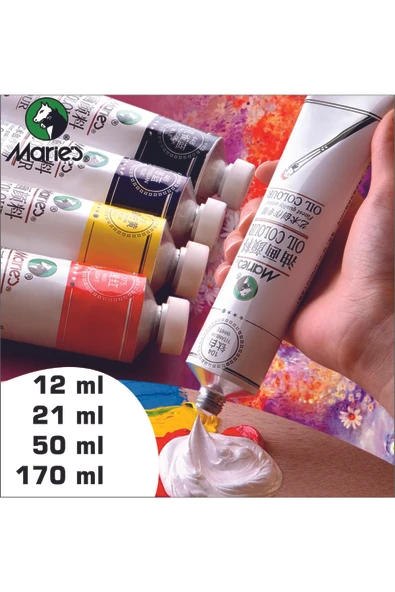 Marie's art Yağlı Boya Büyük Boy 170 Ml 601 Raw Sienna - Resim 5