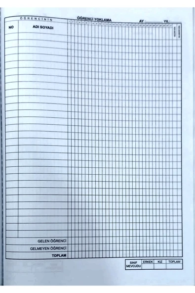 Gülpaş Kırtasiye Anasınıfı Sınıf Defteri Plastik Kapak Karma Renkler. - Resim 6