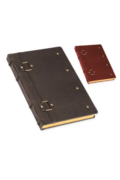 Gıpta Fırenze 17x24 Cm 160 Hafif Yaprak Çizgisiz Deri Kapaklı Defter - Resim 2