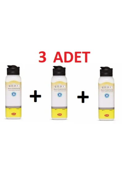 Artdeco lisans kırtasiye Su Bazlı Ekstra Parlak Vernik 3 Adet(3 X 140ml) ürün görseli 1