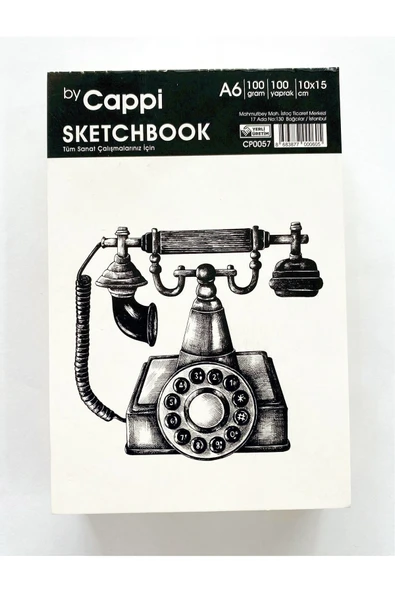 Kampus Kırtasiyem A6 Sketch Book Eskiz Defteri 100 Gr 100 Yaprak Üstten Tutkallı Koparılabilir. - Resim 3