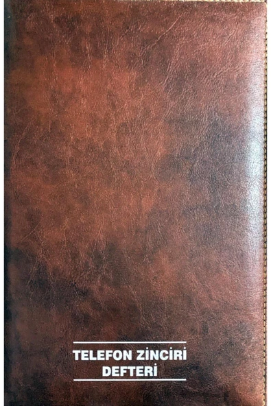 Gülpaş Kırtasiye Telefon Zinciri Defteri Ciltli 100 Yp.suni Deri 22x32 Cm ürün görseli