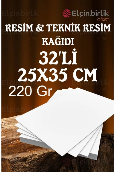 Kampüs Kırtasiyem Resim Ve Teknik Resim Kağıdı 25 X 35 Cm 220 Gr 32 Li ürün görseli 1