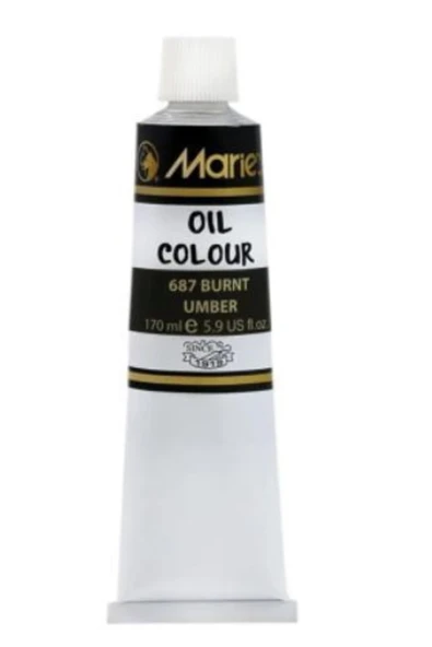 Marie's art Yağlı Boya 170ml Burnt Umber 687 ürün görseli 1