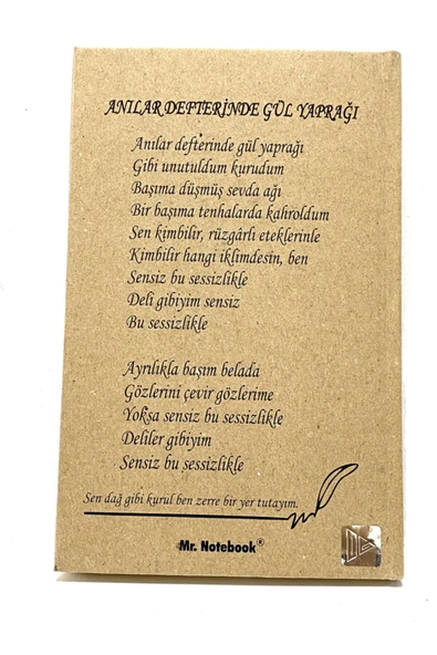 Kampüs Kırtasiyem Sert Kapak Cahit Zarifoğlu Not Defteri Planlayıcı Ajanda 13x21 cm - Resim 3