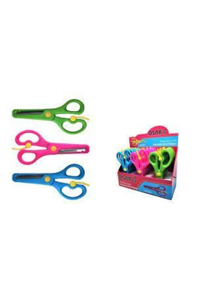 Osaka Korumalı Okul Makası Çelik Paslanmaz Küt Öğrenci Makası ürün görseli 1