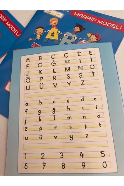 Mavi Boncuk Yeni Maarif Modeli Büyük Boy Güzel Yazı Defteri 2 Adet - Resim 2