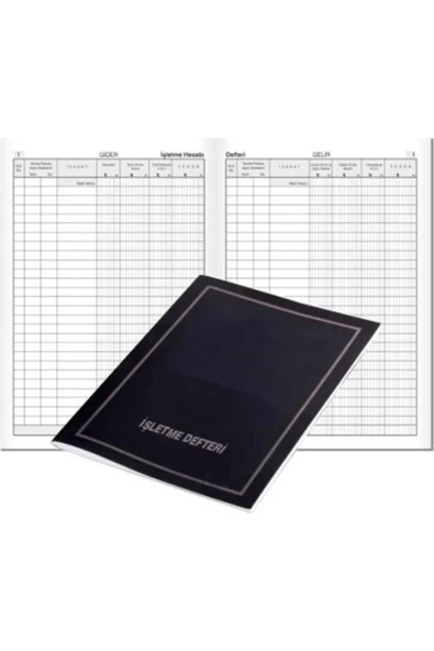 Gülpaş Kırtasiye İşletme Hesabı Defteri Plastik Kapak 24 Yaprak Işletme Defteri ürün görseli
