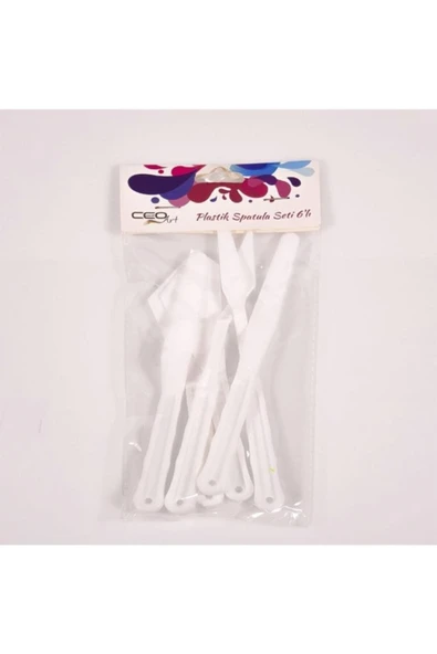 Ceoart 6'lı Plastik Spatula Set Sn0014 ürün görseli 1