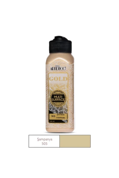 Artdeco lisans kırtasiye Gold Multi-surface Metalik Akrilik Boya 140ml ürün görseli 1