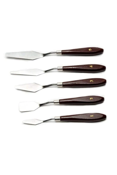 Limmy Resim Spatula Seti, Metal Spatula 5'li (painting Knife) - Resim 3