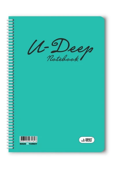 UMUT DEFTER U-deep 60 Yaprak A4 Çizgisiz Plastik Kapak Spiralli Defter 1 Adet 21*29,7 Cm ürün görseli 1
