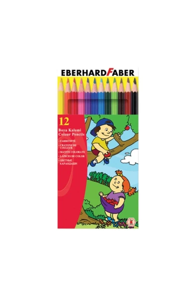 Eberhard Faber Boya Kalemi 12 Renk Tam Boy 5700514912000 ürün görseli 1
