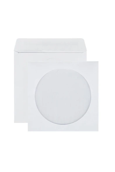 Nazalya Cd&dvd Zarfı Beyaz 80gr 100 Lü Paket Pencereli Cd Zarf Beyaz - Resim 2