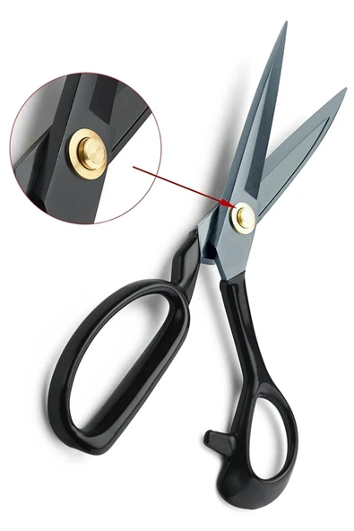 Kampus Kırtasiyem A-300 Büyük Boy 31 Cm Siyah Saplı Terzi Kumaş Kot Denim Makası - Resim 4