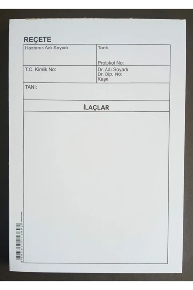 DEFTERSAN A5 Reçete 6 adet 100 yaprak - Resim 2
