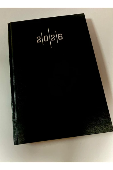 ALTAŞ 2026 Ajanda Cilt Bezli 17x24 Çizgili Günlük Ajanda SİYAH RENK ürün görseli 1