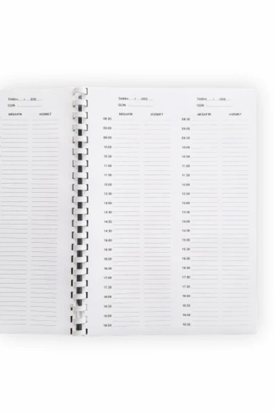 Kampus Kırtasiyem Kuaför Randevu Defteri - 380 Günlük - 95 Yaprak - Çift Yön Baskılı - Geniş Yazma Alanlı - Resim 3