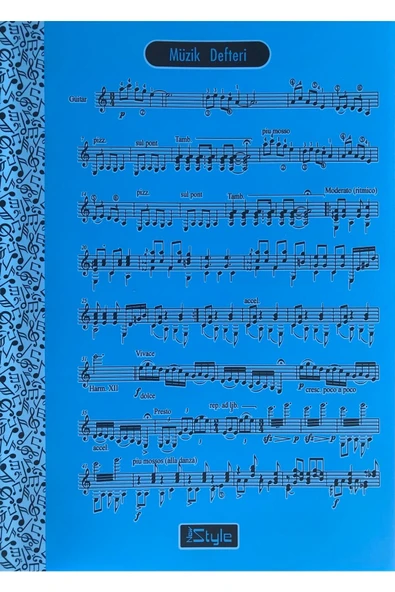 UMUT DEFTER New Style Plastik Kapak Dikilşli A4 40 Yp Müzik Defteri ürün görseli 1
