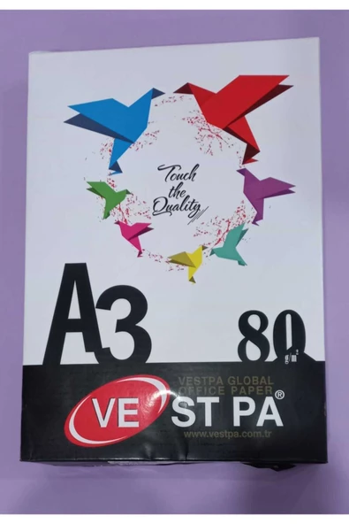 Alkim Kağıt Sanayi Vespa A3 Fotokopi Kağıdı 297*420 Mm 500 Sayfa 1 Paket Beyaz A4 Kağıdının Iki Katı Büyüklükte ürün görseli 1