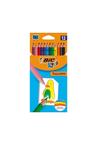 Bic Kırtasiye Kids Tropicolors 2 12'li Boyama Kalemi ürün görseli 1