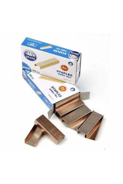 Delta 1551 24/6 Eko Sarı Zımba Teli 1000'li ürün görseli