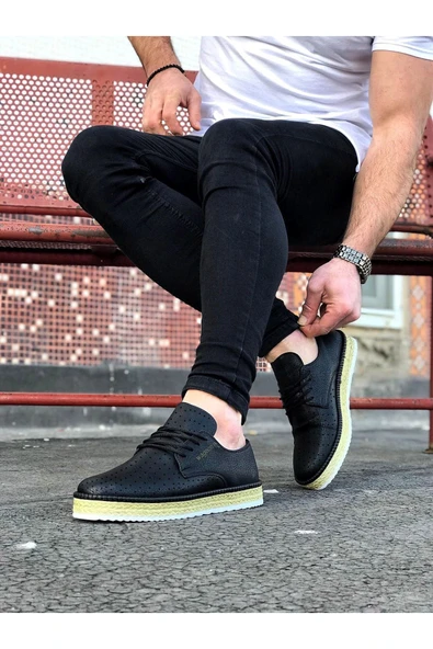 Wagoon WG013 Siyah Erkek Ayakkabı - Resim 2