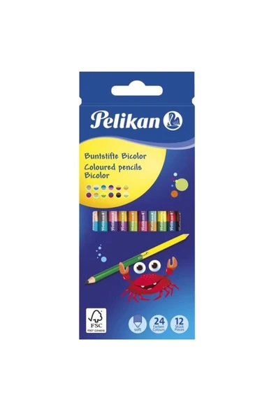 Pelikan Germany Kuru Boya Çift Uçlu 12 Li Kutu ürün görseli 1