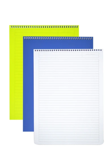 Kampus Kırtasiyem A4 Çizgili Plastik Kapak 100 Yaprak Üstten Spiralli Blok Not Defteri - Premium Kalite ürün görseli