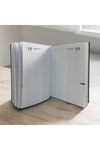 Kampus Kırtasiyem 17x24 Ticari Kasa Ajandası 2025 Yılı Günlük Ajanda - Resim 2