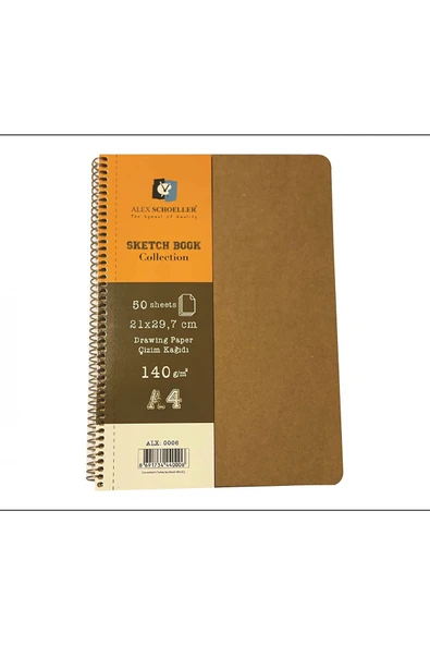 Alex Schoeller Sketchbook Collection A4 140gr 50yp Eskiz Defteri / ALX.0006 ürün görseli 1