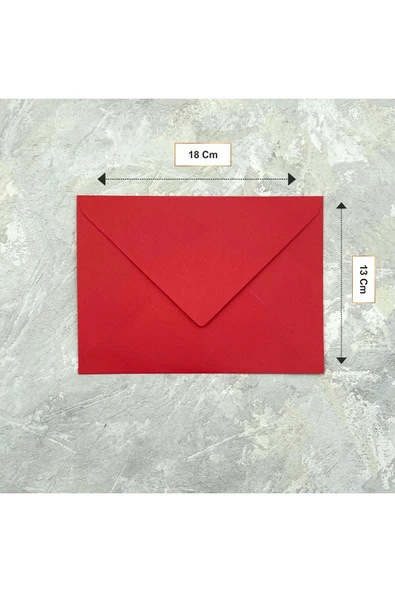 Kampüs Kırtasiyem 15 Adet Karışık Renk 13*18 Cm Davetiye Mektup Kartpostal Zarfı - Resim 2