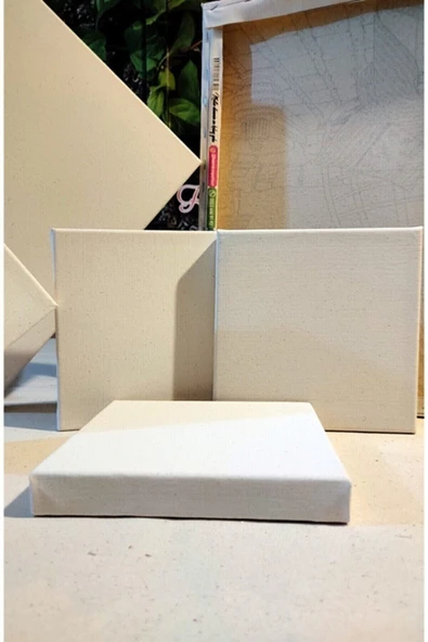 Kampus Kırtasiyem 50x70cm Dikdörtgen Arkadan Zımbalı Yüksek Kaliteli Astarlı Hazır Tuval Boş Tuval Tablo - Resim 2
