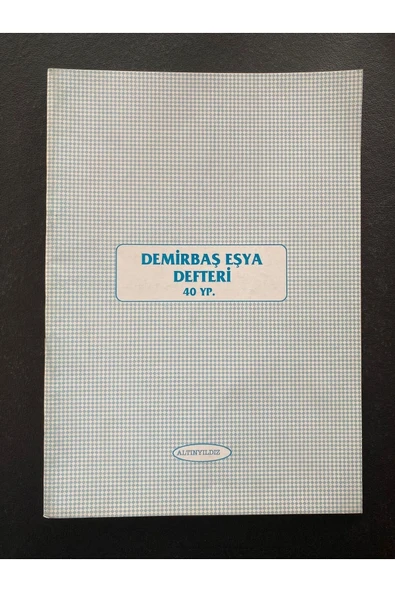 Kampus Kırtasiyem Altınyıldız Demirbaş Eşya Defteri 40 Yaprak ürün görseli 1
