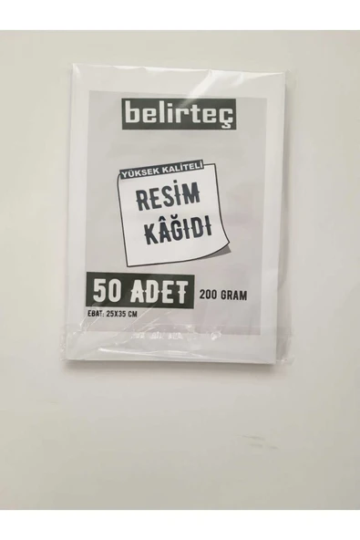 Doğasever Yüksek Kaliteli Resim Kağıdı 50 Adet 200 gram 25x35 Cm (TABAKA RESİM DEFTERİ) - Resim 2