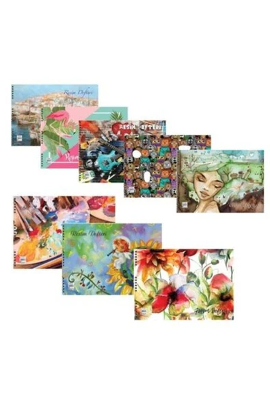 KESKİN COLOR Color 25x 35 30 Yaprak Spiralli Basic Resim Defteri Muhtelif Renkler ürün görseli 1