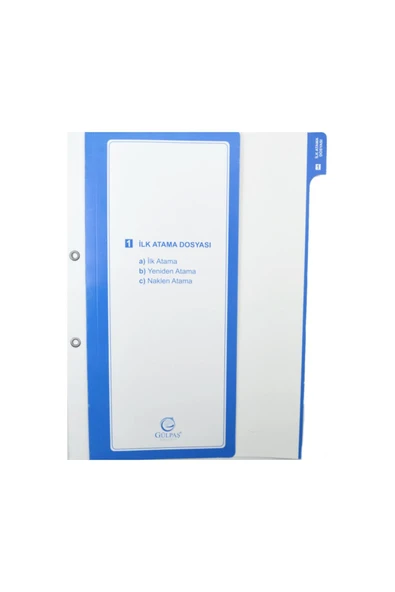 Gülpaş Kırtasiye Gülpaş Öğretmen Özlük Dosyası İçi 8 Dosya Kod:699 - Resim 3