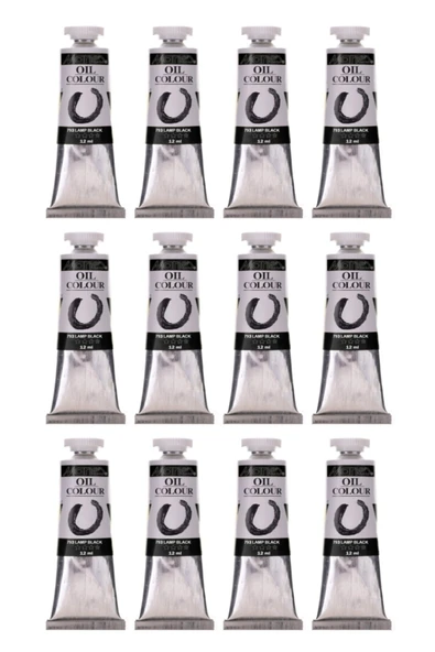 Marie's art 12 ml 793 Lamb Black Yağlı Boya Tüpleri 12 Adet Orijinal Kutusunda ürün görseli 1