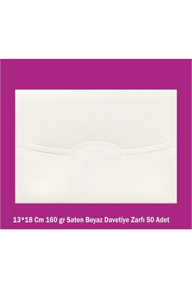 Yener Fotokopi Ile Baskıya Uygun 160 Gr.13*18 Cm Davetiye Zarfı Beyaz Papatya 1. Kalite 50 Adet - Resim 5