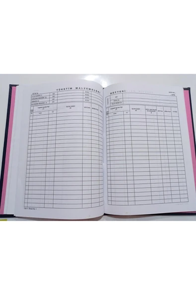 Kocaoluk Tüketim malzemeleri dayanıklı taşınırlar ve kütüphane defteri Ciltli 100 yaprak 200 sayfa - Resim 2