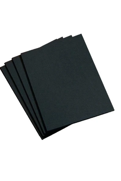 Faber Castell Alex schoeller  Fon Kartonu/Kağıdı A4 No:63 Siyah 100 Lü 160gr 6 lı faber metalik markör seti - Resim 6