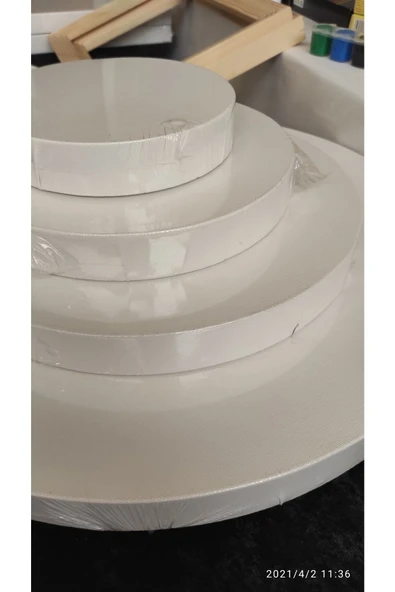 Kampus Kırtasiyem 30 Cm Daire Tuval - Resim 8