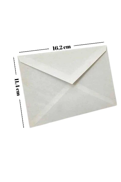 Kampus Kırtasiyem Kare Mektup Zarfı 11.4x16.2 Cm 70 Gram 100 Adet - Resim 2