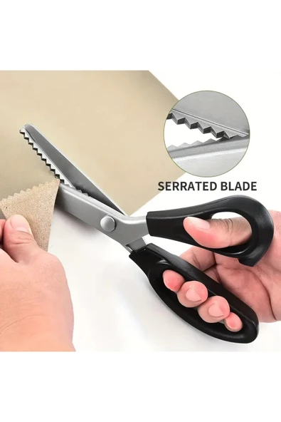 Kampus Kırtasiyem Sülfile Terzi Makas- Sürfile Zikzak Kesim Makas ürün görseli 1