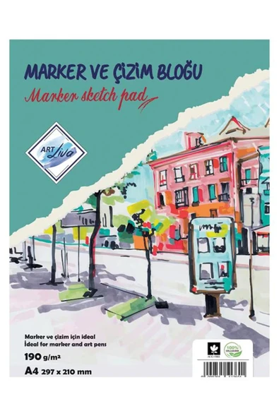 art liva Artliva Eskiz Defteri A4 190gr 20 Sayfa ürün görseli