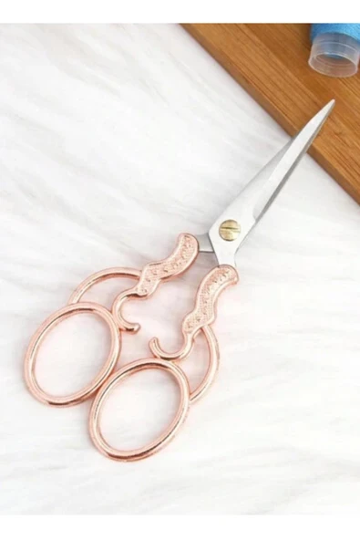 Kampus Kırtasiyem Söz Nişan - Dikiş Nakış Makası Rose Gold Renk - Resim 2