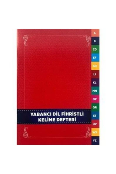Karatay Çocuk Yayınları Yabancı Dil Fihristli Kelime Defteri ürün görseli 1