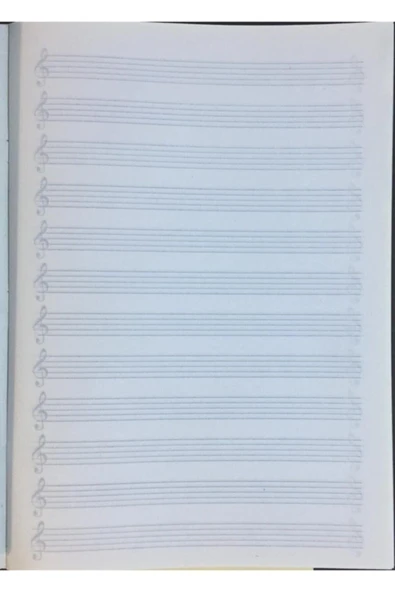 UMUT DEFTER Müzik Defteri 40 Yaprak A-4 1 Adet Karton Kapak - Resim 2