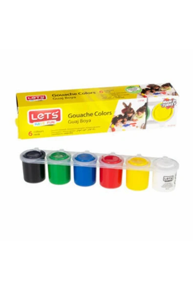 LET'S HAVE FUN Guaj Boya 6 Renk 25ml ürün görseli 1