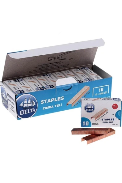 Delta Zımba Teli No:10 10x1000 Adet(4 Kutu) ürün görseli 1